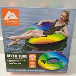 Ozark Trail Inflatable Rainbow River/Lake Tube 39"x39"x10.60" With Repair Patch